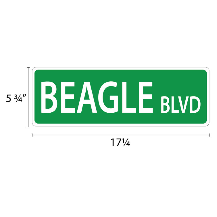 Imagine This Company Beagle Street Sign Wayfair Canada